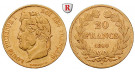 Frankreich, Louis Philippe, 20 Francs 1840, 5,72 g fein, ss