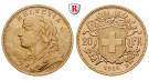 Schweiz, Eidgenossenschaft, 20 Franken 1926, 6,0 g fein, vz+