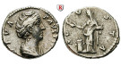 Römische Kaiserzeit, Faustina I., Frau des Antoninus Pius, Denar nach 141, ss+