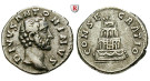 Römische Kaiserzeit, Antoninus Pius, Denar nach 161, ss+