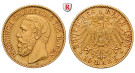 Deutsches Kaiserreich, Baden, Friedrich I., 10 Mark 1893, G, ss-vz, J. 188