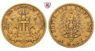 Deutsches Kaiserreich, Hamburg, 10 Mark 1876, J, ss+, J. 209