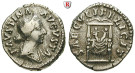 Römische Kaiserzeit, Faustina II., Frau des Marcus Aurelius, Denar vor 175, ss+