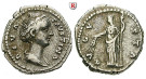 Römische Kaiserzeit, Faustina I., Frau des Antoninus Pius, Denar nach 141, ss+