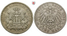 Deutsches Kaiserreich, Hamburg, 5 Mark 1896, J, ss, J. 65