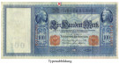 Reichsbanknoten und Reichskassenscheine, 100 Mark 07.02.1908, III, Rb. 35