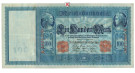 Reichsbanknoten und Reichskassenscheine, 100 Mark 21.04.1910, II-III, Rb. 43b
