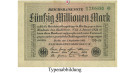Inflation 1919-1924, 50 Mio Mark 01.09.1923, I-, Rb. 108l