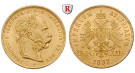 Österreich, Kaiserreich, Franz Joseph I., 8 Gulden 1892, 5,81 g fein, st