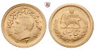 Iran, Mohammed Riza Pahlevi, 1/4 Pahlavi 1956-1979, 1,83 g fein, vz-st
