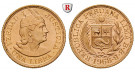 Peru, Republik, Libra 1898-1969, 7,32 g fein, bfr.