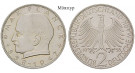 Bundesrepublik Deutschland, 2 DM 1966, Planck, F, vz-st, J. 392