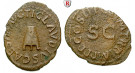 Römische Kaiserzeit, Claudius I., Quadrans Jan.-Dez. 42, ss