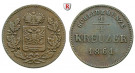 Schwarzburg, Rudolstadt, Friedrich Günther, 1/4 Kreuzer 1861, ss