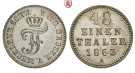 Mecklenburg, Mecklenburg-Schwerin, Friedrich Franz II., 1/48 Taler 1863, vz