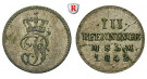 Mecklenburg, Mecklenburg-Schwerin, Friedrich Franz II., 3 Pfennig 1842, ss+