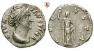 Römische Kaiserzeit, Faustina I., Frau des Antoninus Pius, Denar nach 141, ss-vz/ss