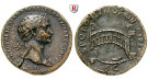 Römische Kaiserzeit, Traianus, Sesterz 107-110, ss+