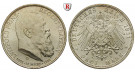 Deutsches Kaiserreich, Bayern, Luitpold, Prinzregent, 3 Mark 1911, 90. Geburtstag, D, vz-st, J. 49