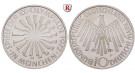 Bundesrepublik Deutschland, 10 DM 1972, Spirale München, J, vz, J. 401b