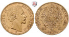 Deutsches Kaiserreich, Bayern, Ludwig II., 20 Mark 1872-1873, (ABBILDUNG MÜNZTYP), D, 7,17 g fein, ss, J. 194