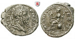 Römische Kaiserzeit, Septimius Severus, Denar 201-210, ss+