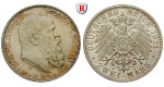 Deutsches Kaiserreich, Bayern, Luitpold, Prinzregent, 2 Mark 1911, 90. Geburtstag, D, vz/vz-st, J. 48