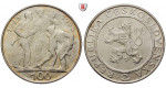 Tschechoslowakei, Republik, 100 Korun 1955, 21,6 g fein, vz