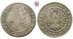 Schlesien, Liegnitz-Brieg, Fürstentum, Christian von Wohlau, 15 Kreuzer 1664, ss