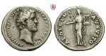 Römische Kaiserzeit, Antoninus Pius, Denar 140-143, ss+