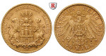Deutsches Kaiserreich, Hamburg, 20 Mark 1913, J, vz+, J. 212