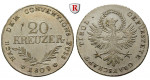 Österreich, Kaiserreich, Franz II. (I.), 20 Kreuzer 1809, ss+