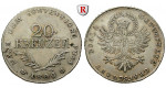 Österreich, Kaiserreich, Franz II. (I.), 20 Kreuzer 1809, ss+