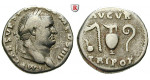 Römische Kaiserzeit, Vespasianus, Denar Juli - Dez. 71, ss