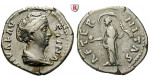 Römische Kaiserzeit, Faustina I., Frau des Antoninus Pius, Denar nach 141, ss+