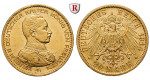 Deutsches Kaiserreich, Preussen, Wilhelm II., 20 Mark 1914, Kaiser in Uniform, A, vz/vz-st, J. 253
