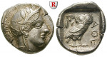 Attika, Athen, Tetradrachme 2. Hälfte 5.Jh. v.Chr., vz/vz+