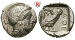 Attika, Athen, Tetradrachme 2. Hälfte 5.Jh. v.Chr., vz