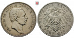 Deutsches Kaiserreich, Sachsen, Friedrich August III., 5 Mark 1908, E, ss+, J. 136