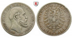 Deutsches Kaiserreich, Mecklenburg-Schwerin, Friedrich Franz II., 2 Mark 1876, A, f.ss, J. 84