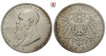 Deutsches Kaiserreich, Sachsen-Meiningen, Georg II., 5 Mark 1908, Kurzer Bart, D, ss+, J. 153b