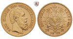 Deutsches Kaiserreich, Württemberg, Karl, 10 Mark 1873, F, ss+, J. 289