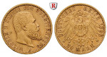 Deutsches Kaiserreich, Württemberg, Wilhelm II., 20 Mark 1898, F, ss-vz, J. 296