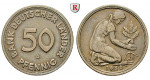Bundesrepublik Deutschland, 50 Pfennig 1950, Bank Deutscher Länder, G, ss+, J. 379
