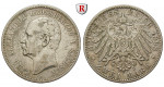 Deutsches Kaiserreich, Sachsen-Weimar-Eisenach, Carl Alexander, 2 Mark 1898, Zum 80. Geburtstag, A, ss, J. 156