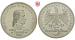 Bundesrepublik Deutschland, 5 DM 1955, Schiller, F, vz+, J. 389