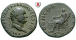 Römische Kaiserzeit, Vespasianus, Dupondius 71, ss+