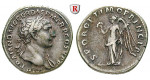 Römische Kaiserzeit, Traianus, Denar 103-111, ss