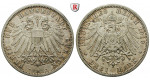 Deutsches Kaiserreich, Lübeck, 3 Mark 1910, A, ss+, J. 82