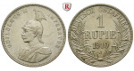 Nebengebiete, Deutsch-Ostafrika, 1 Rupie 1910, J, ss+, J. 722